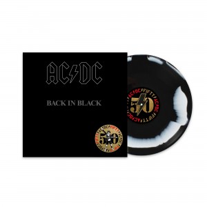AC/DC - Back In Black (50th Anniversary Edition) (Black & White Swirl Vinyl)
